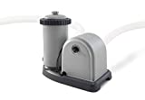 INTEX 28635EG C1500 Krystal Clear Cartridge Filter Pump for Above Ground Pools, 1500 GPH Pump Flow Rate