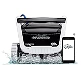 Dolphin Explorer E70 Robotic Pool Vacuum Cleaner with Wi-Fi Control — Included Universal Caddy for No-Hassle Storage — Ideal for All Pool Types up to 50 FT in Length