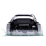 Dolphin Explorer E20 Robotic Pool Vacuum Cleaner — Powerful Wall Climbing Capability for an Ultimate Clean — Powerful Active Scrubbing Brush — Ideal for All Pool Types up to 33 FT in Length